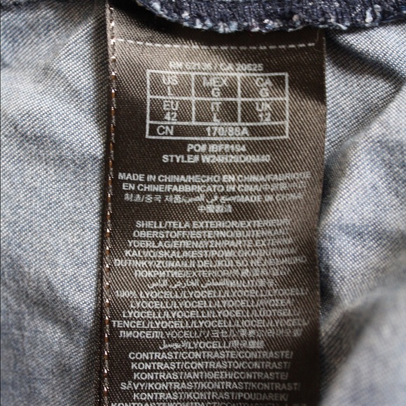 • Guess • Long Sleeve Denim & Lace Button Up - Picture 4 of 5